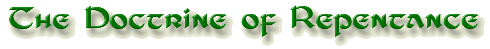 The Doctrine of Repentance