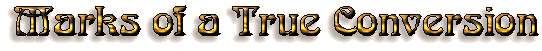 Marks of a True Conversion