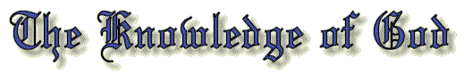 The Knowledge of God]
